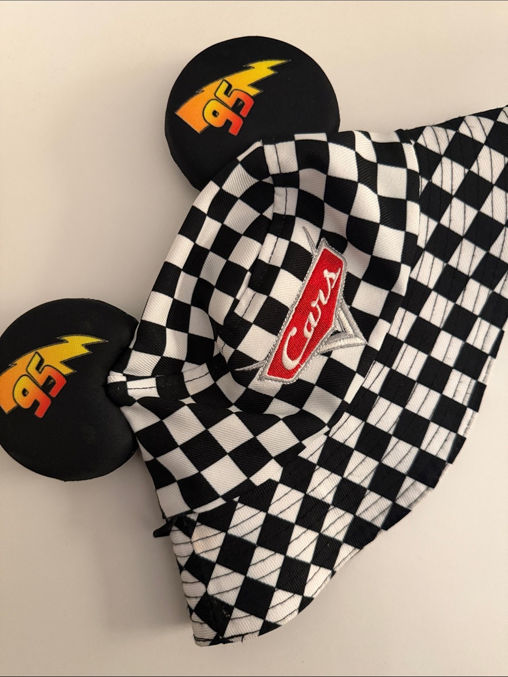 Disney Cars Infant Bucket Hat - Lightning McQueen Ears - Picture 3 of 4